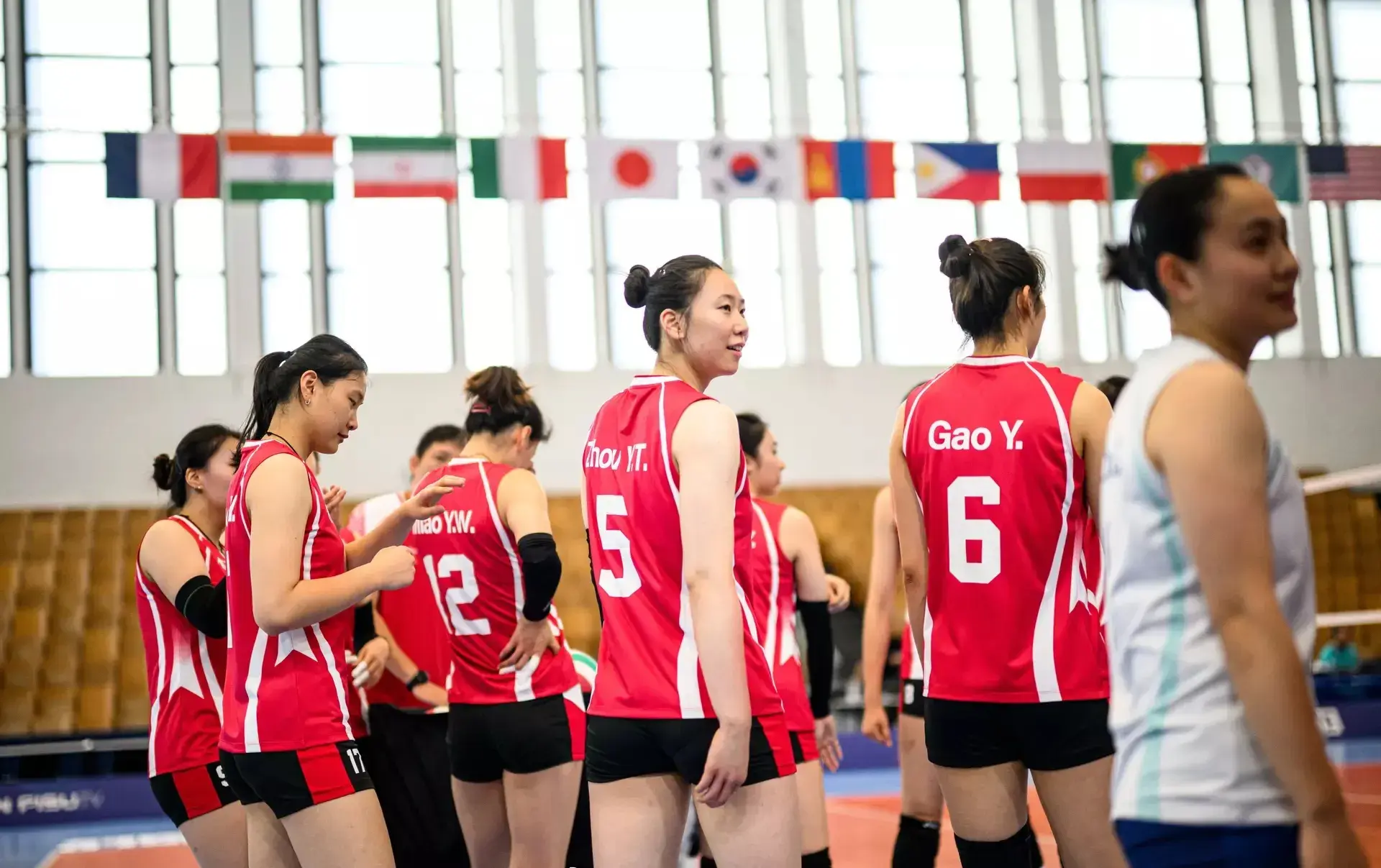 女排的时候, 王艺竹首发, 而打阿根廷